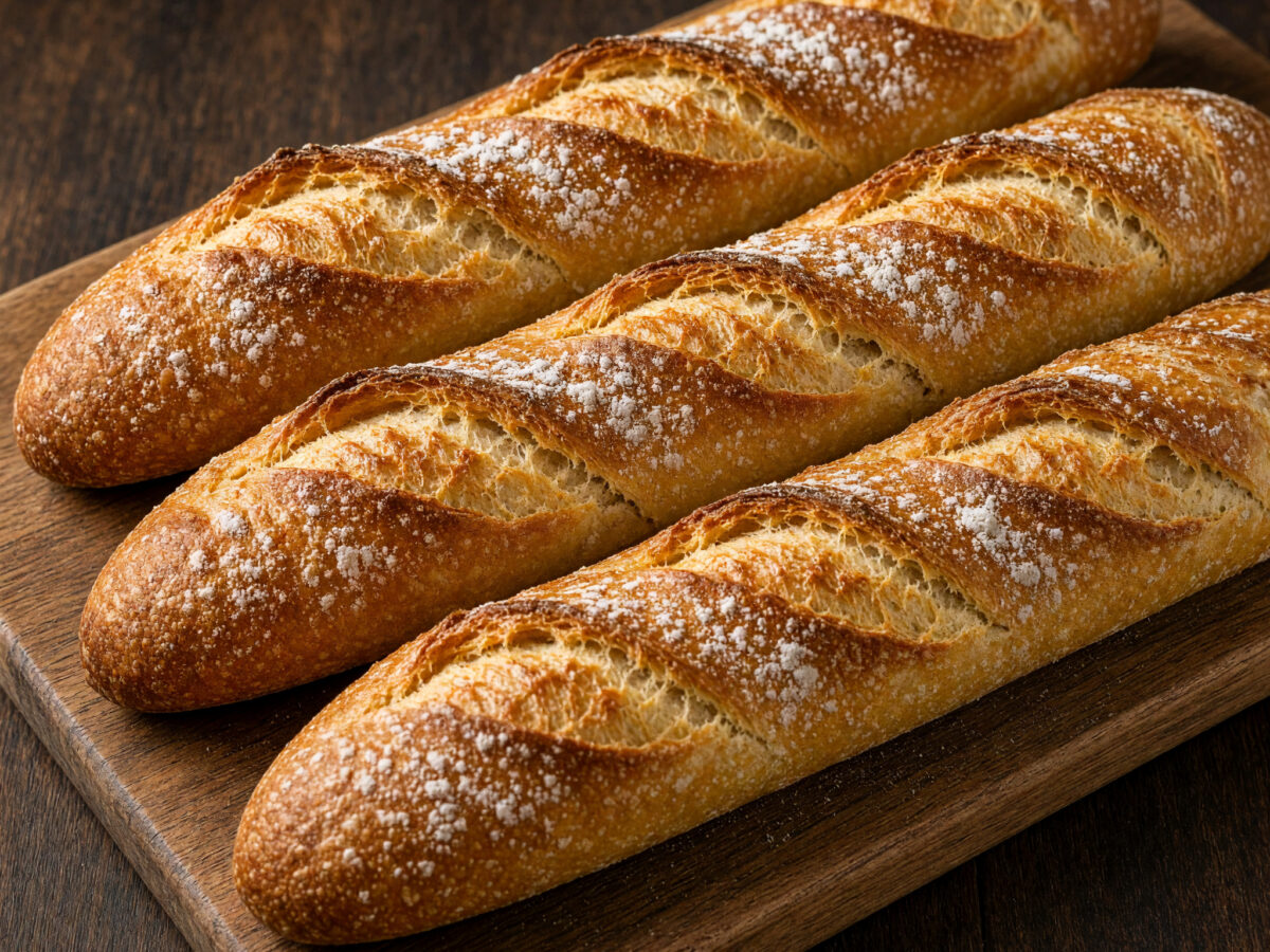 Baguette mit knuspriger Kruste