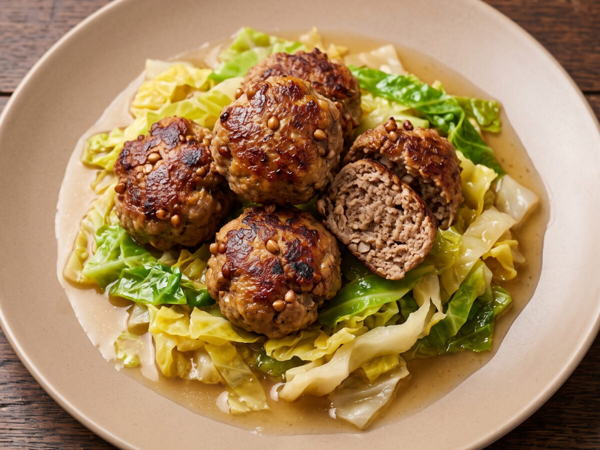 Bretonische Boulettes mit Lamm, Buchweizen und Cidre