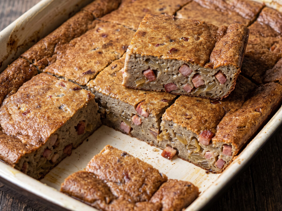 Bretonischer Buchweizen-Far mit Schalotten und Speck