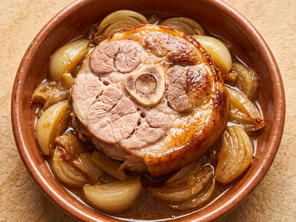 Caghuse: Picardische Rouelle mit Zwiebeln