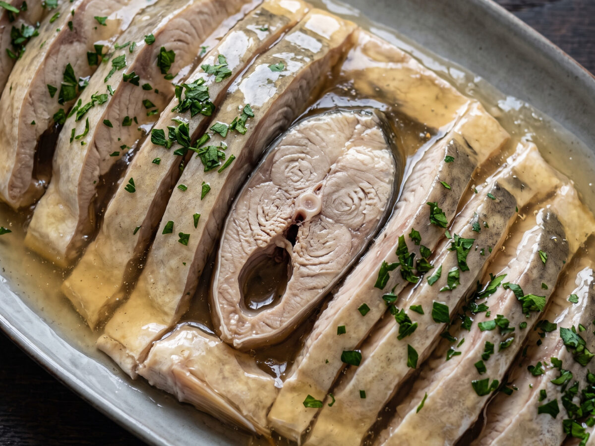 Carpe à la juive aus dem Elsass