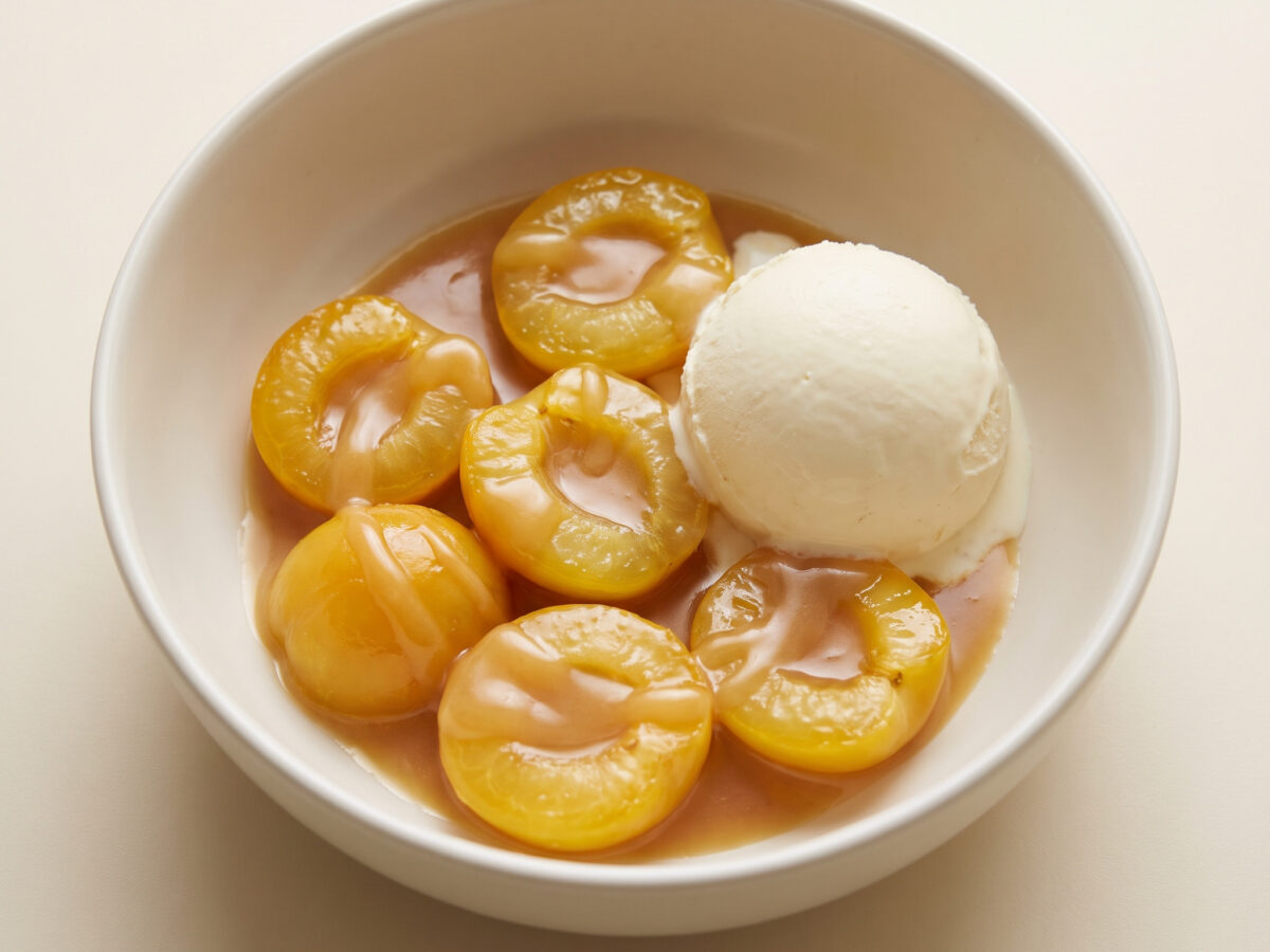 Chaud-froid de mirabelles aus Lothringen