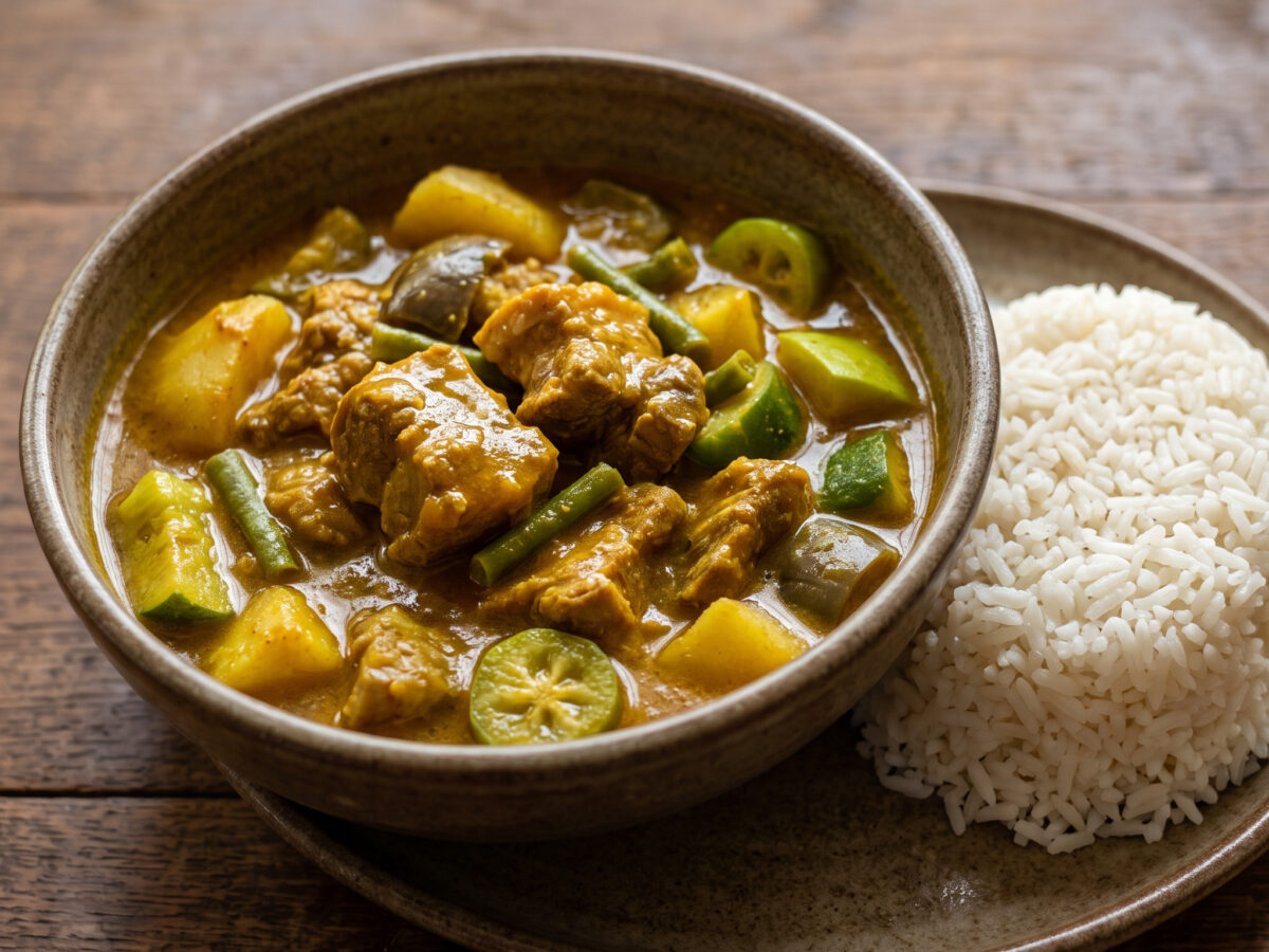 Colombo de porc à la guyanaise