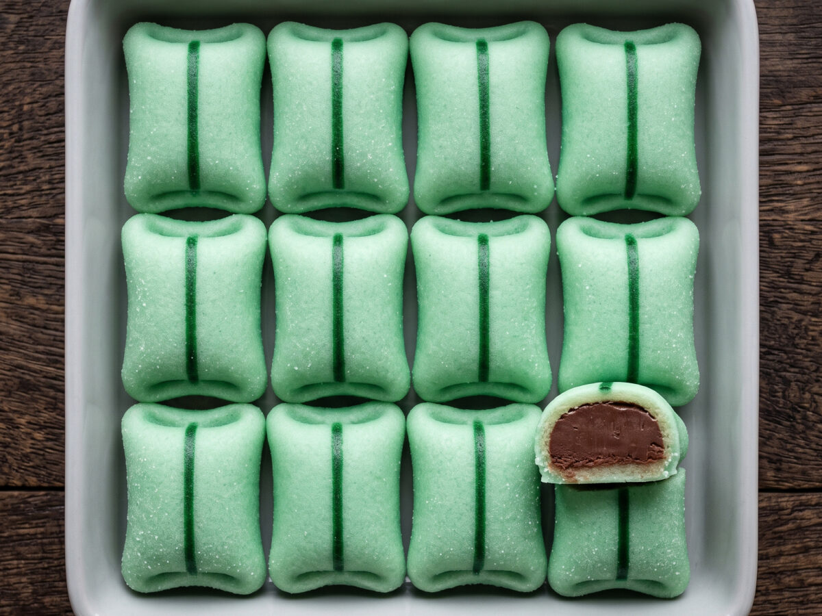 Coussin de Lyon: Lyoner Schokoladenkonfekt