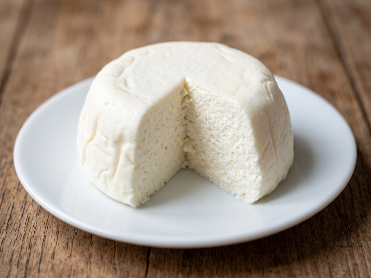 Crémets de Touraine mit Himbeercoulis