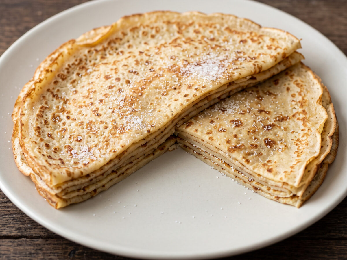 Crêpes au sucre – zarte französische Zuckercrêpes