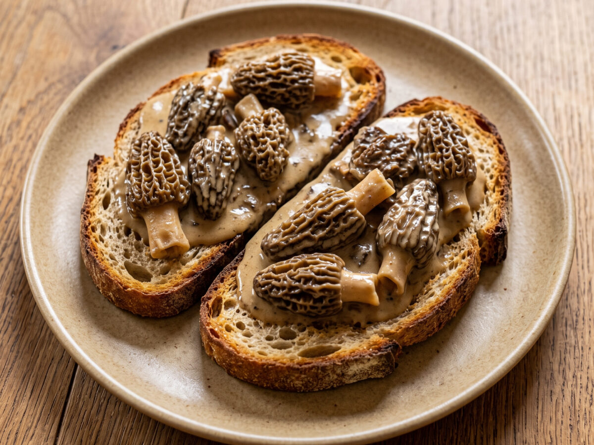 Croûte aux morilles aus dem Jura