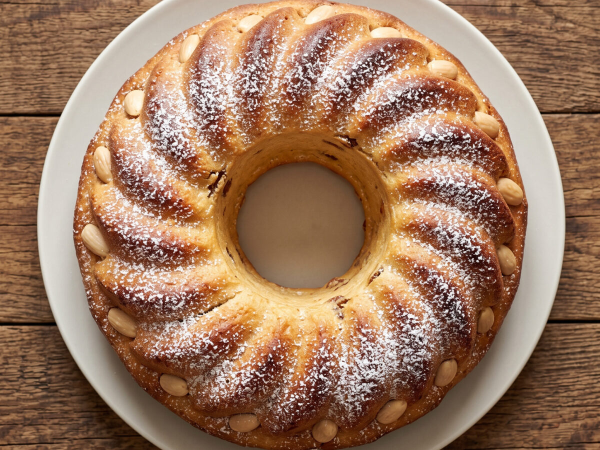 Elsässische Hefekrone mit Rosinen
