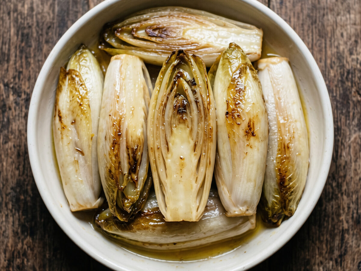 Endives braisées: geschmorter Chicorée aus dem Cambrésis