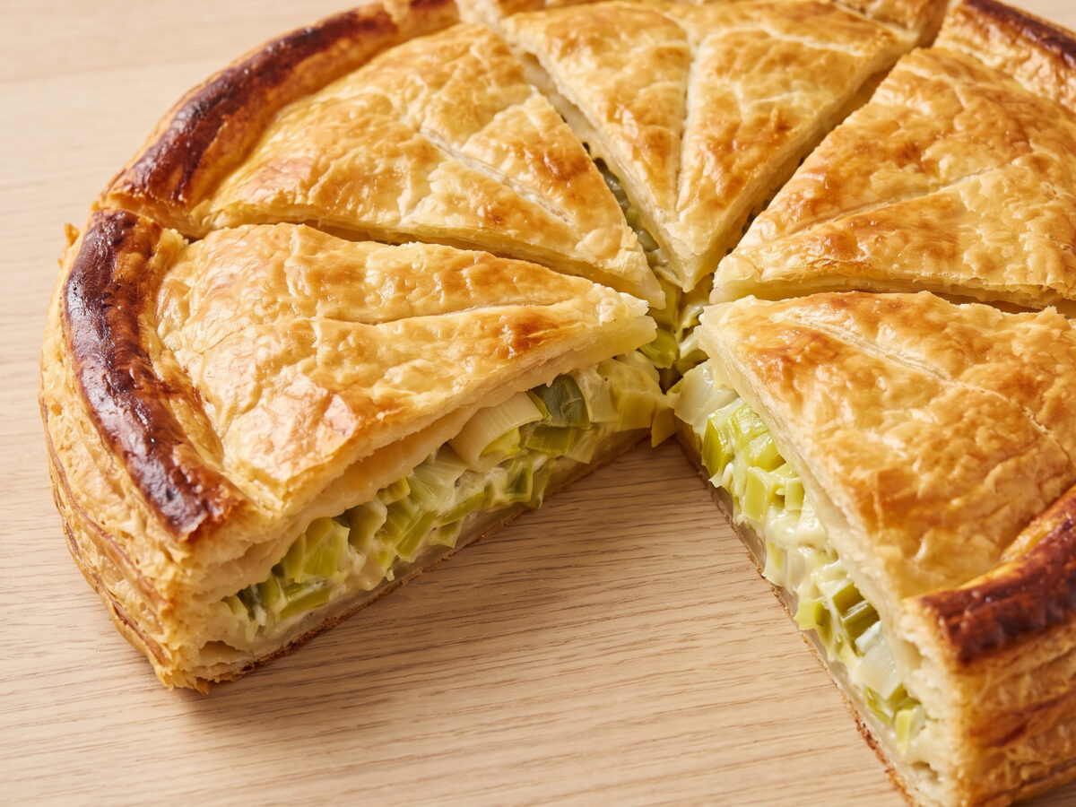 Flamiche picarde aux poireaux: Picardische Lauchpastete