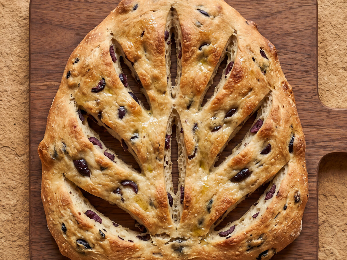Fougasse aux olives aus der Provence