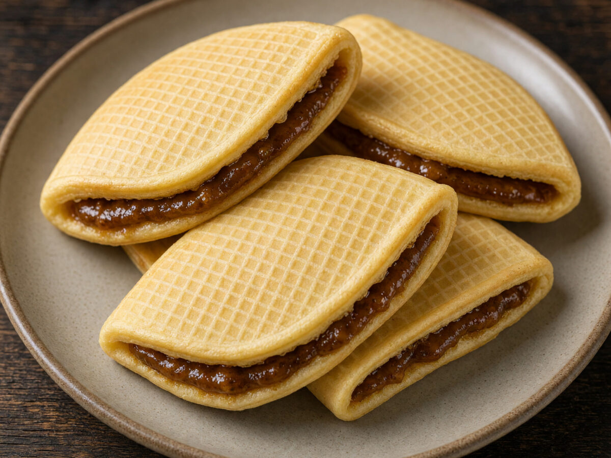 Gaufres fourrées lilloises mit Vergeoise