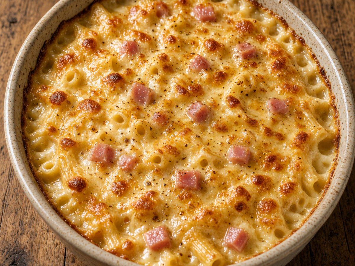 Korsischer Gratin de macaronis au jambon