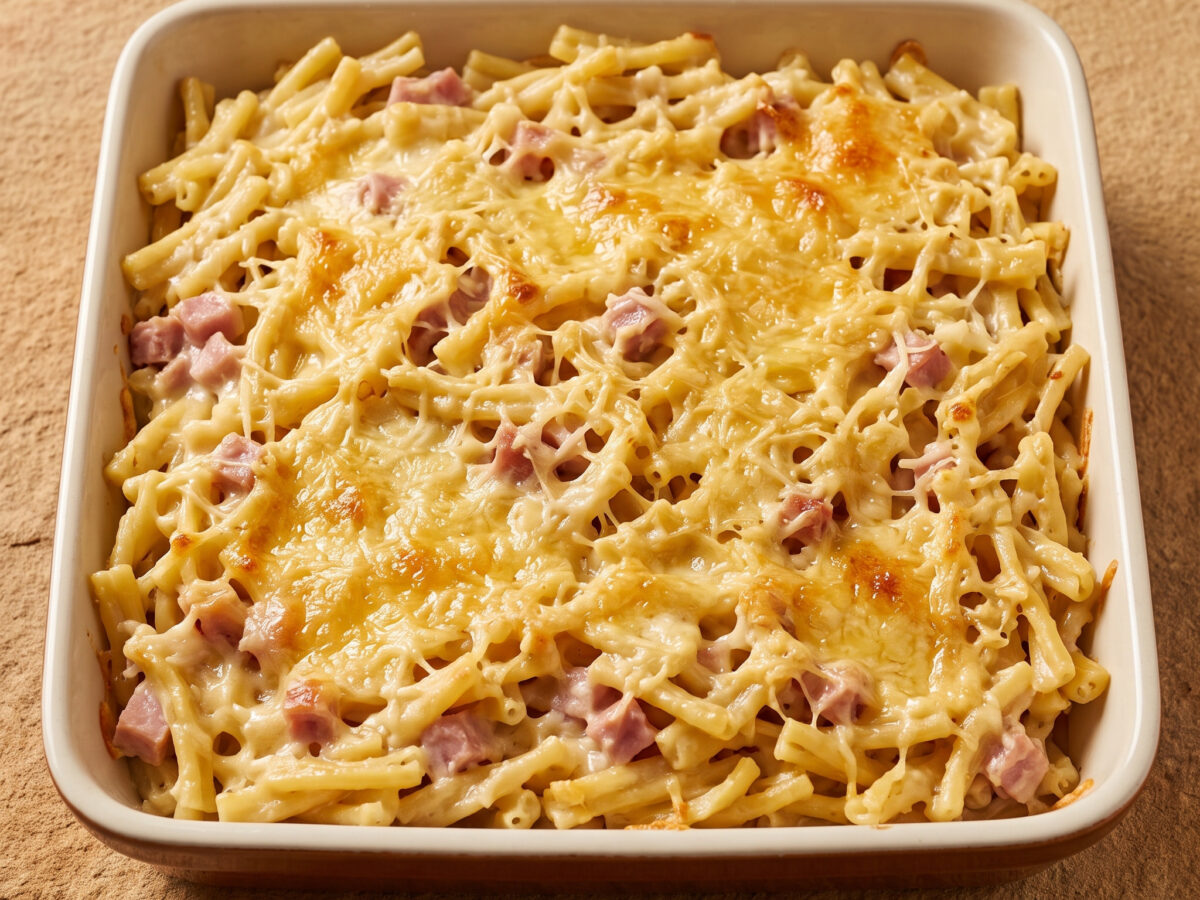Gratin de pâtes au maroilles
