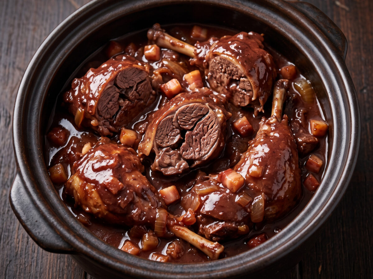Hasepfeffer: Elsässisches Hasenragout mit Pfeffer