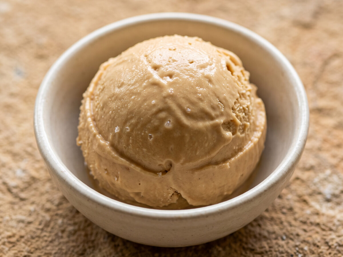 Glace caramel à la fleur de sel de Noirmoutier