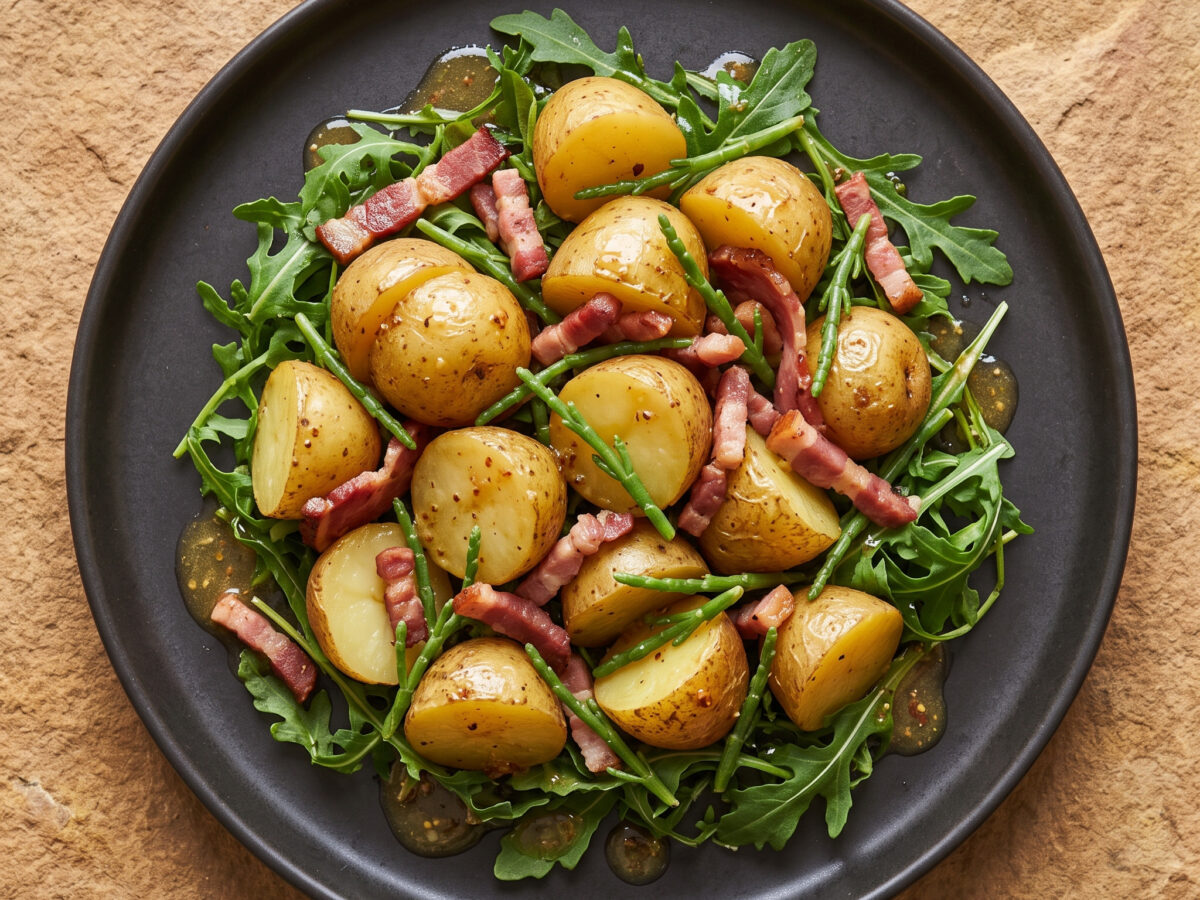 Salade de pommes de terre de Noirmoutier aux salicornes