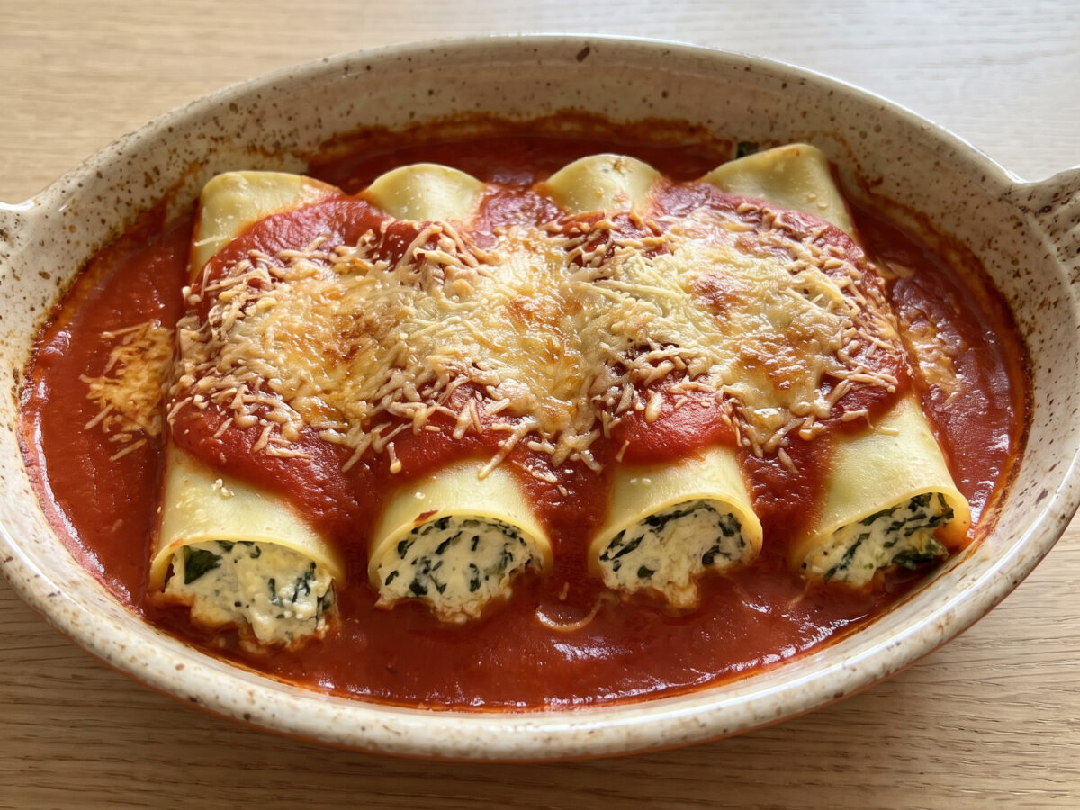 Korsischer Cannelloni-Auflauf mit Brocciu