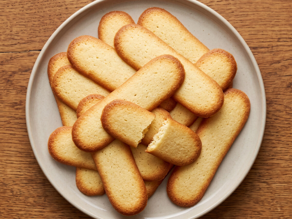 Langues de chat – zarte französische Zungenbiskuits