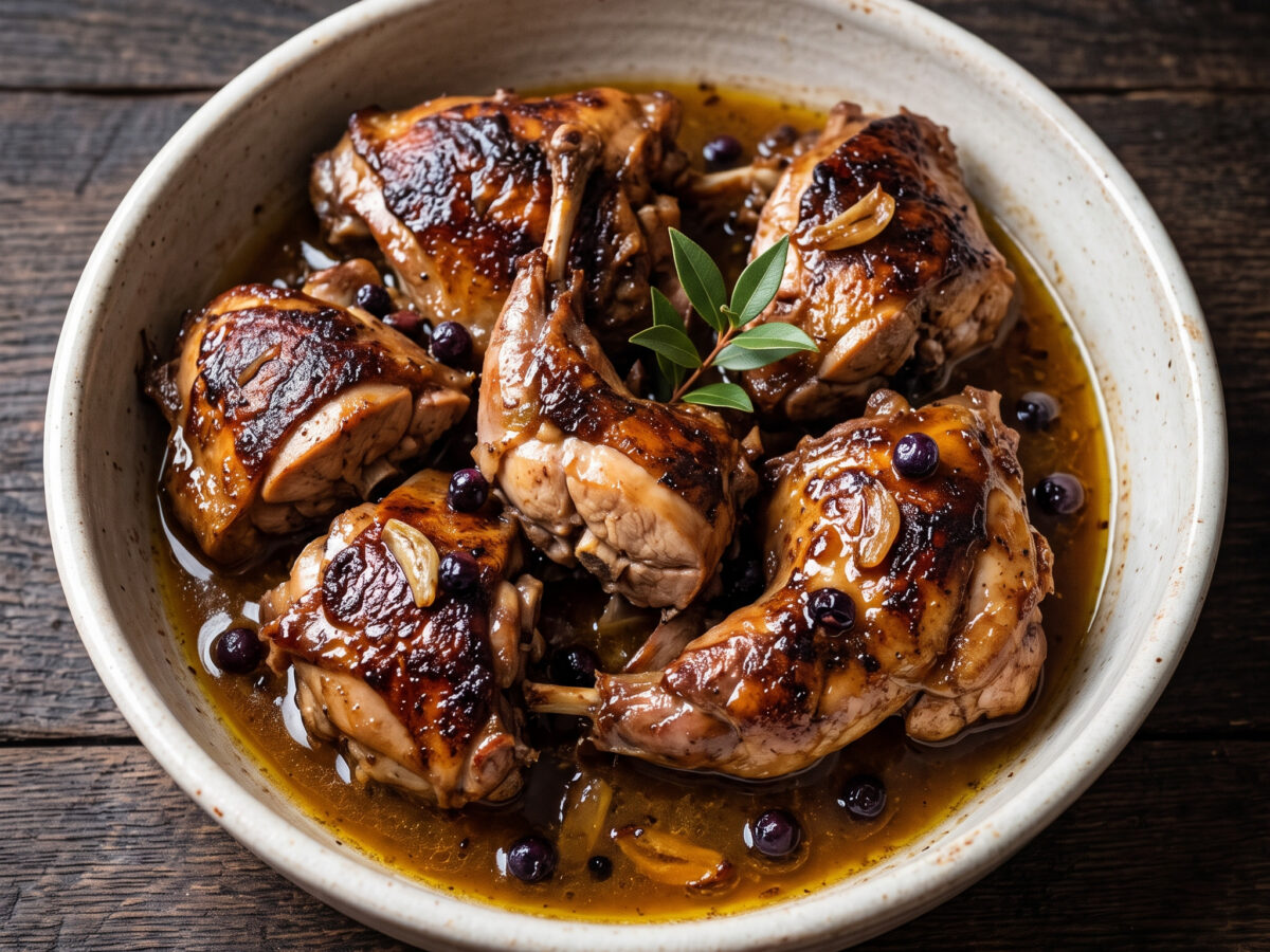 Lapin au myrte – Kaninchen mit korsischer Myrte