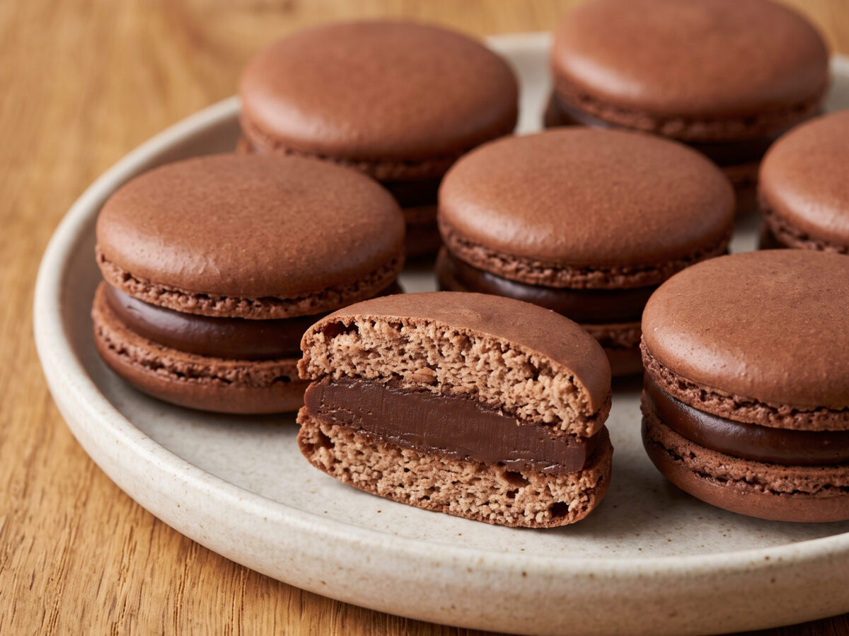 Macaron parisien au chocolat