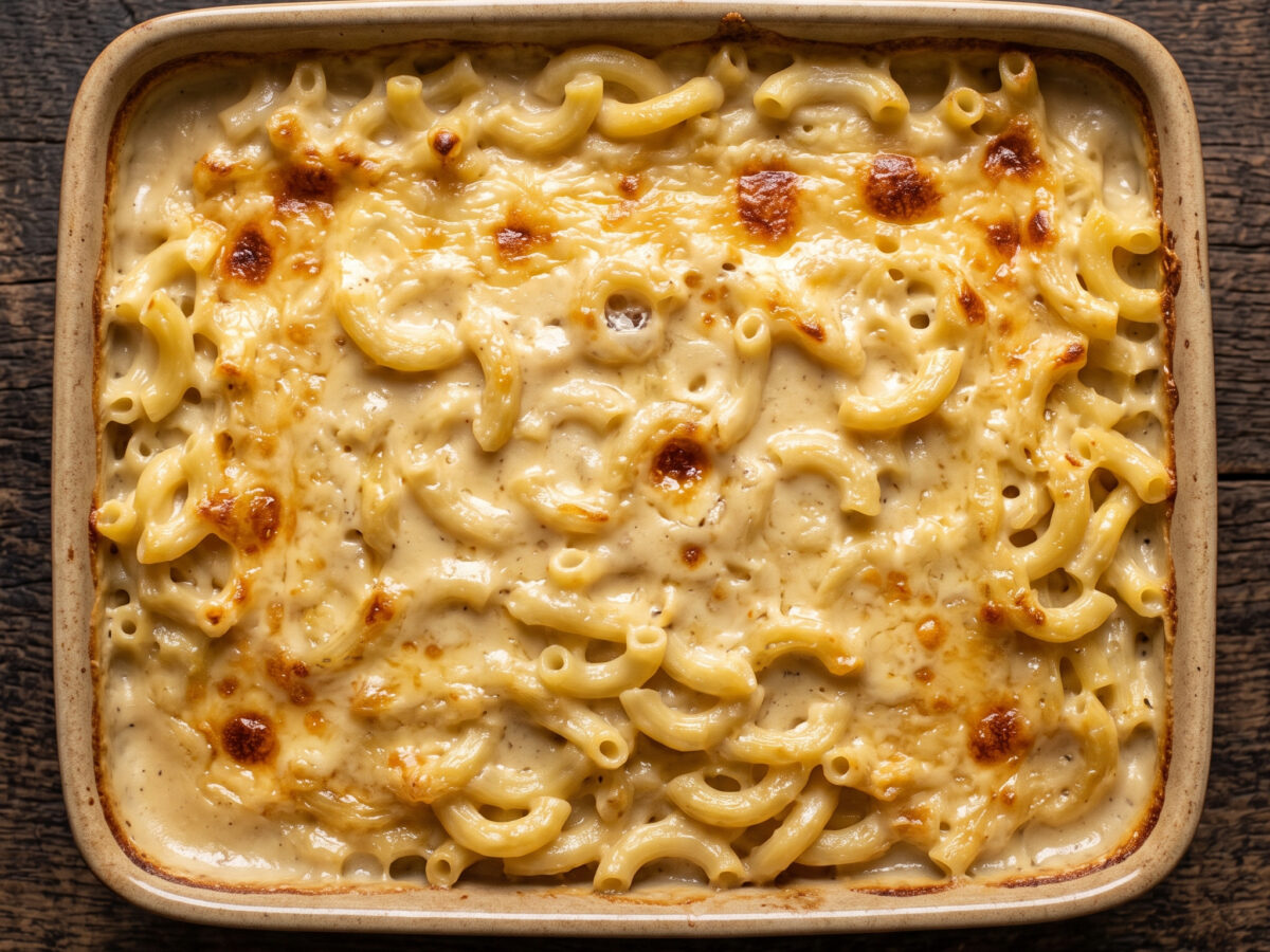 Macaronis gratinés au Livarot aus der Normandie