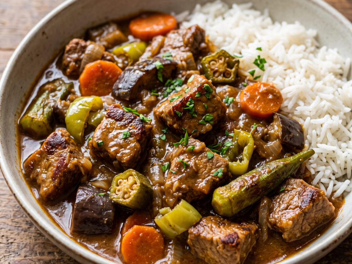 Ragoût de bœuf à la martiniquaise