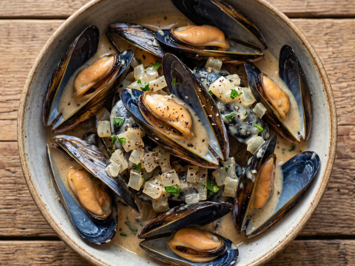 Moules au munster aus dem Grand Est