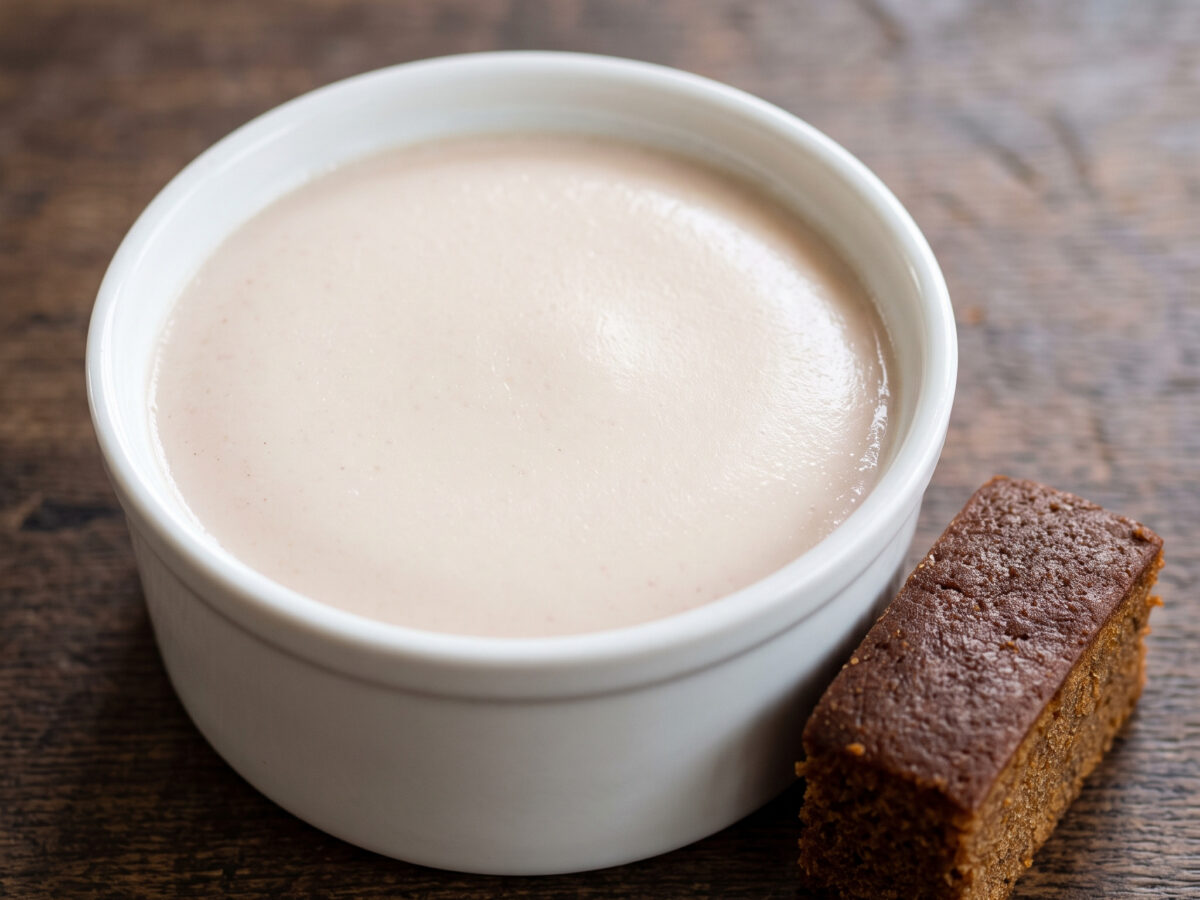 Œufs au lait à la liqueur de cassis