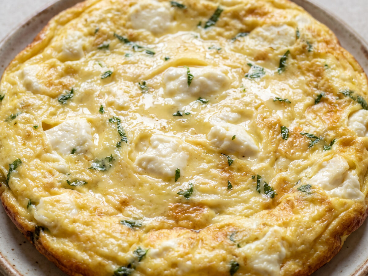 Korsika auf dem Teller: Omelette mit Brocciu