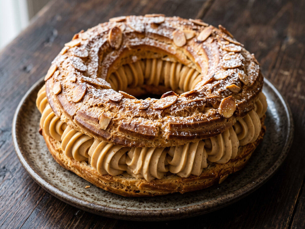 Paris-Brest: kleine Ringe mit Pralinencreme