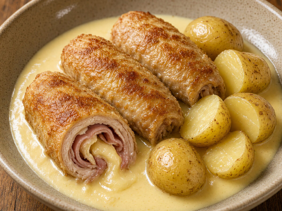 Paupiette de dinde à la crème de Comté