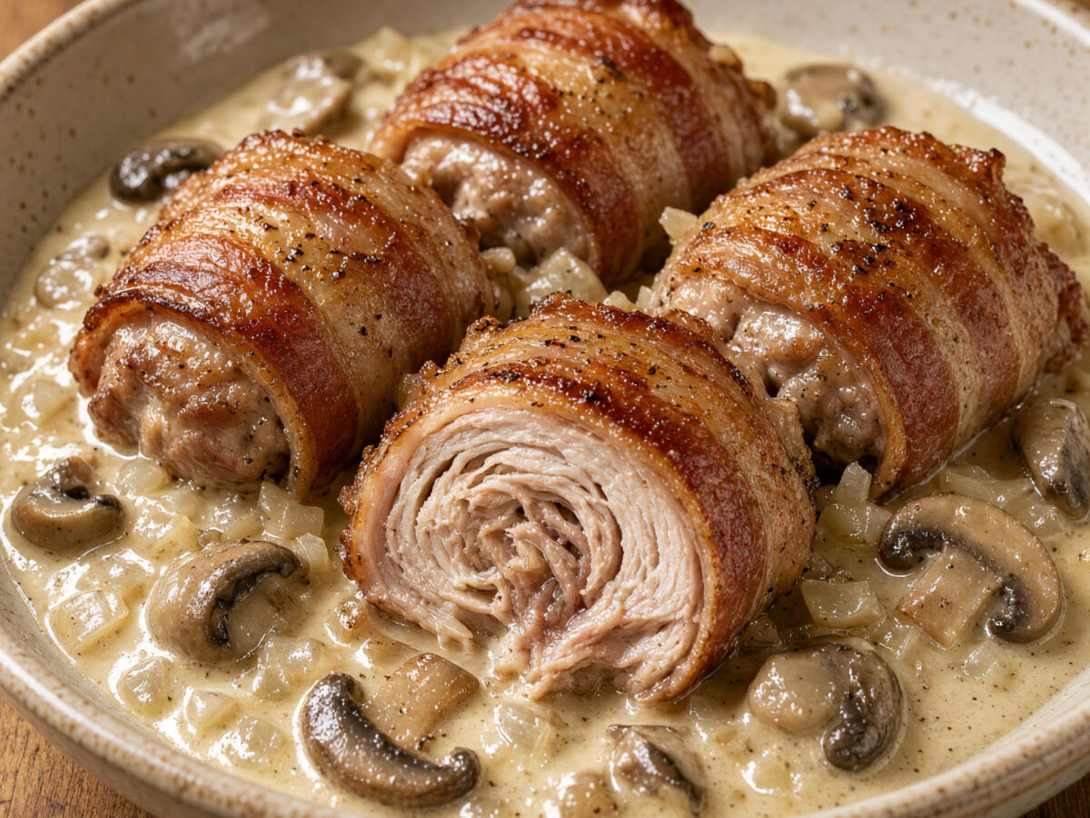 Kleine Rouladen, große Sauce
