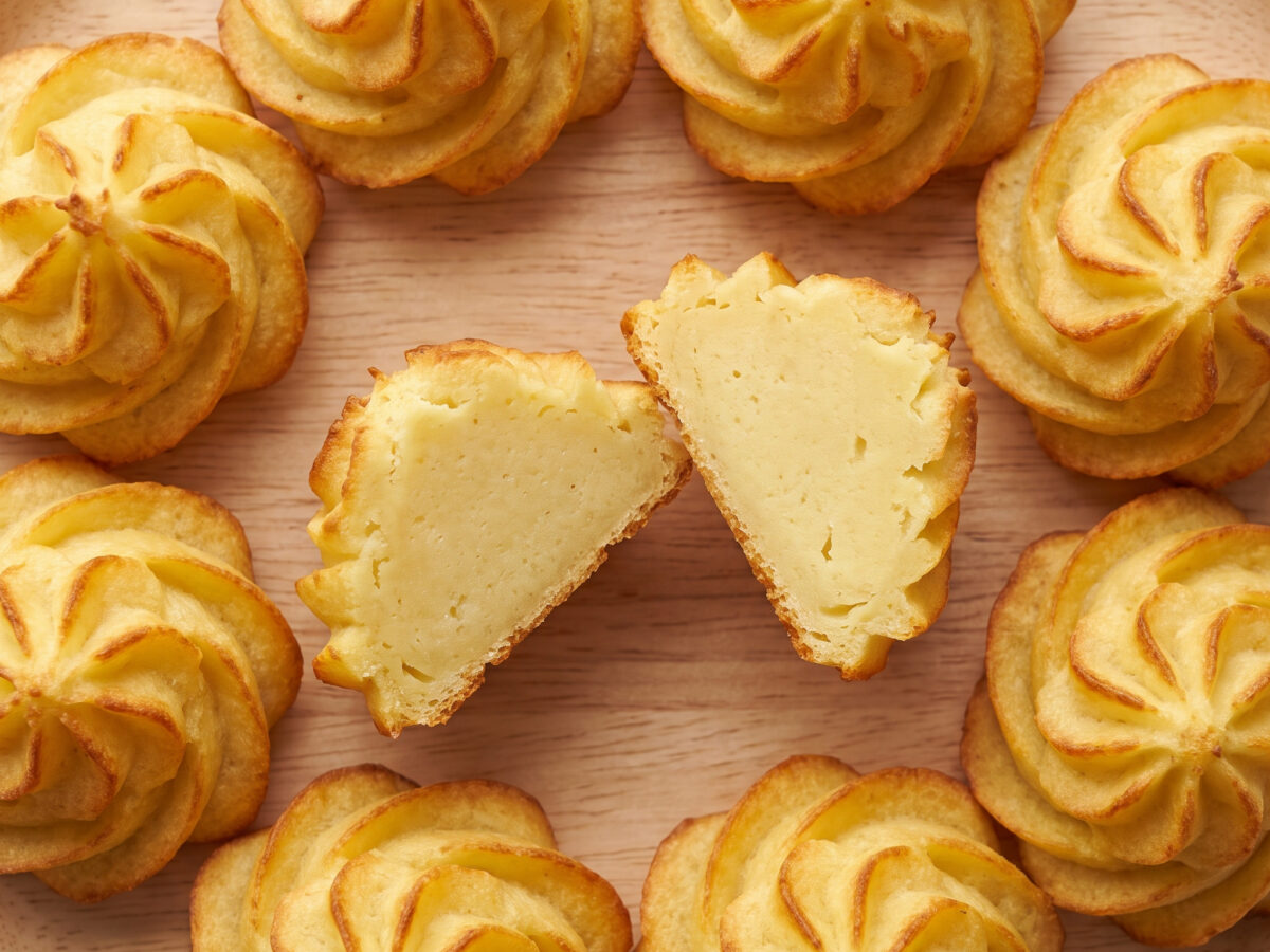 Pommes duchesse: goldene Kartoffelrosen aus dem Ofen