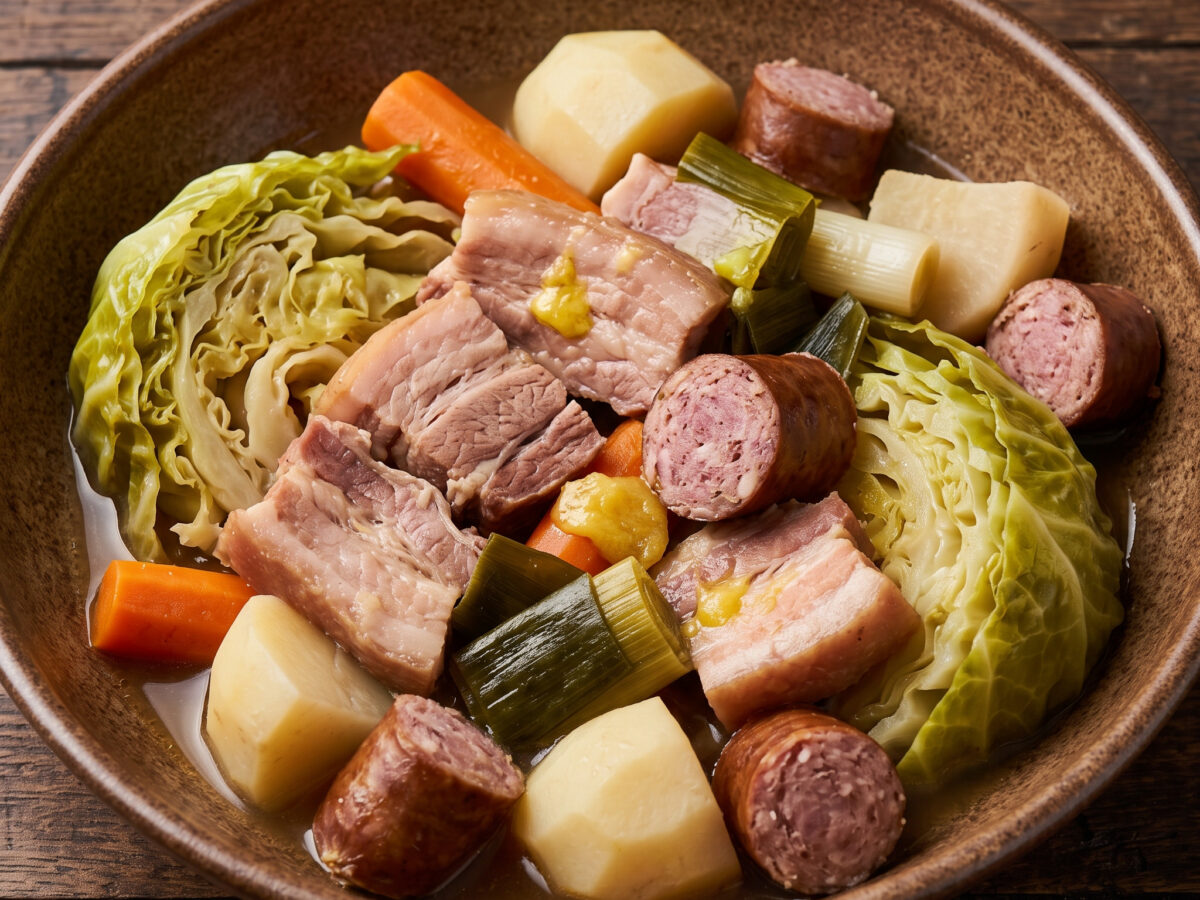 Potée limousine: Limousiner Topfgericht mit petit salé