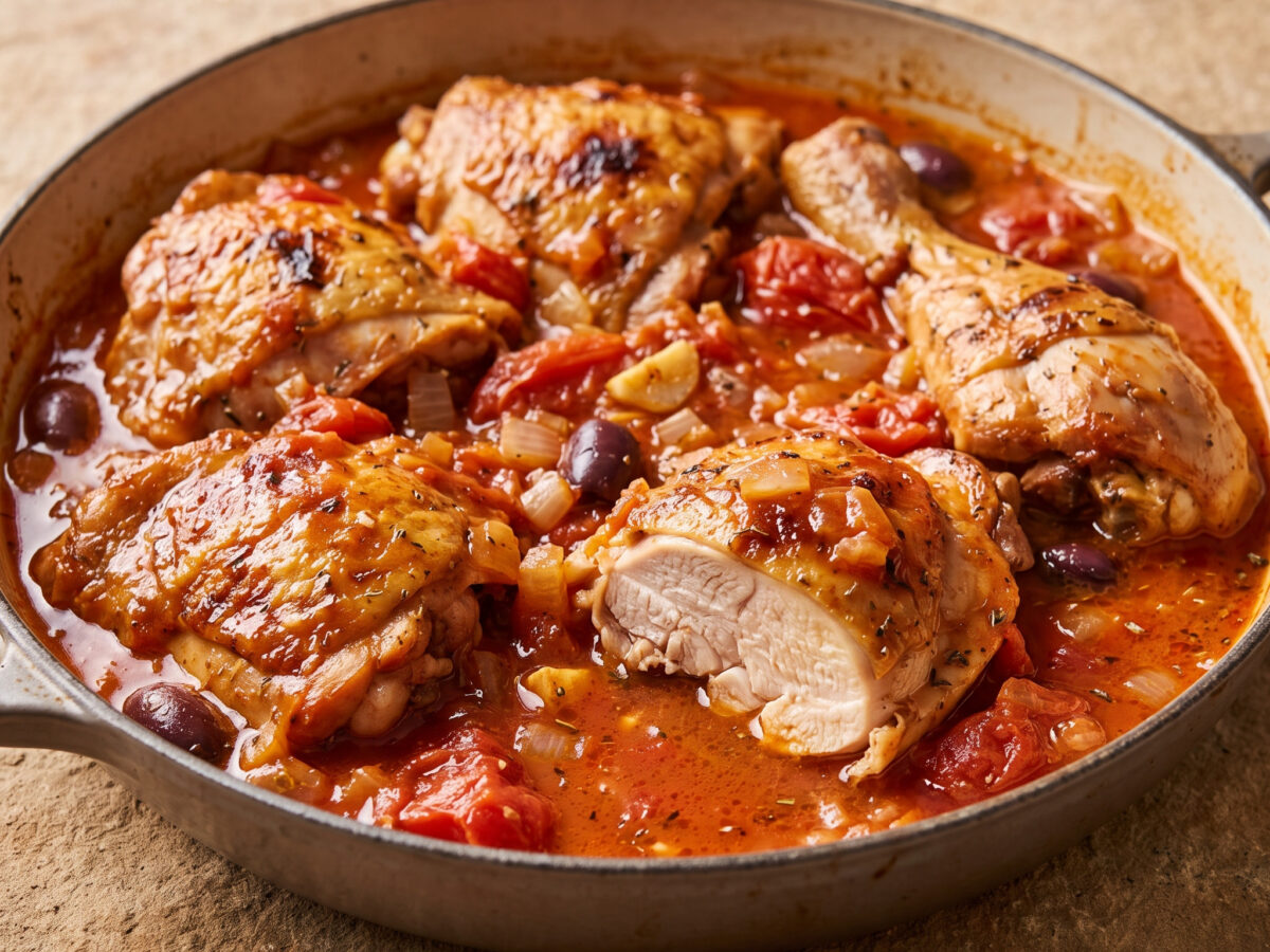 Poulet à la provençale aus der Provence