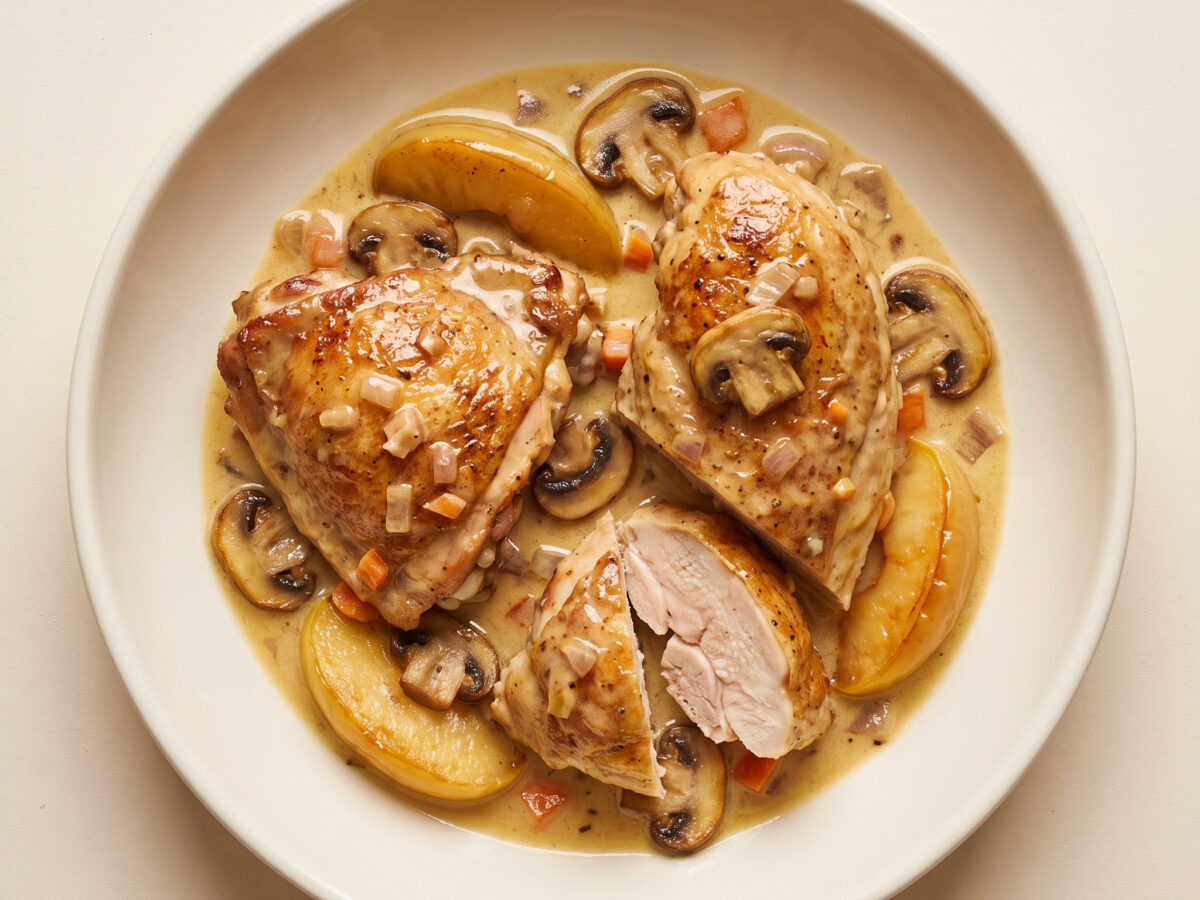 Poulet vallée d’Auge