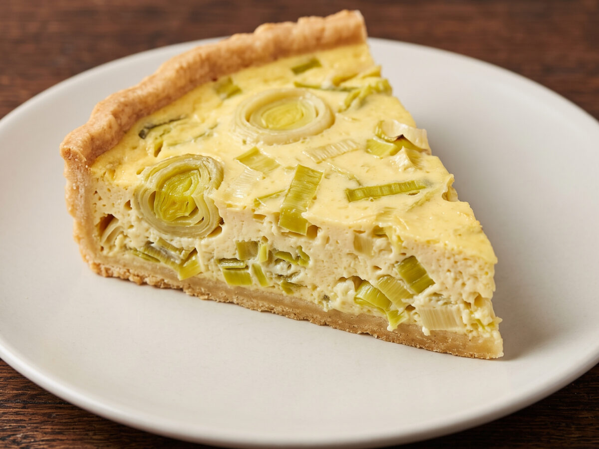 Quiche aux poireaux: cremiger Porree auf Mürbeteig
