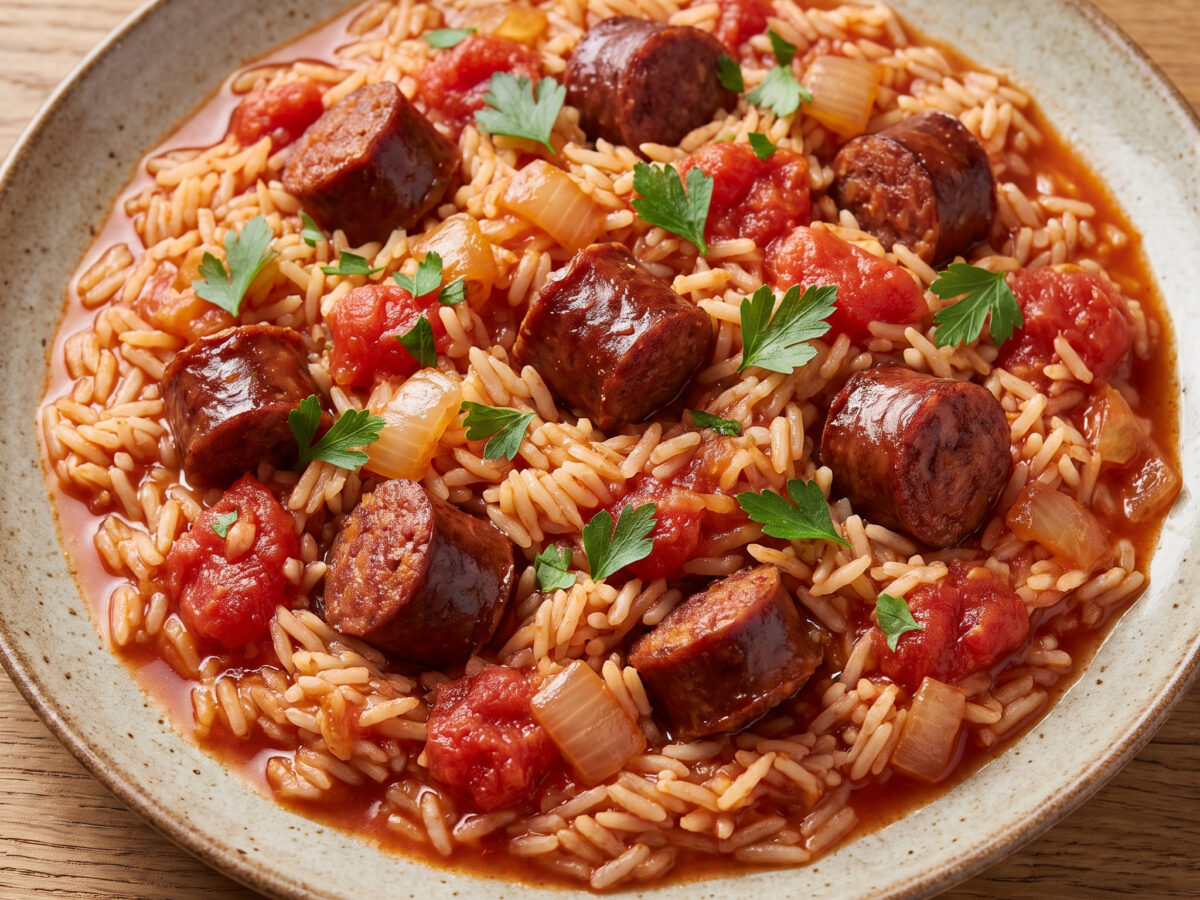 Riz au figatelli: Korsikas herzhafter Tomatenreis