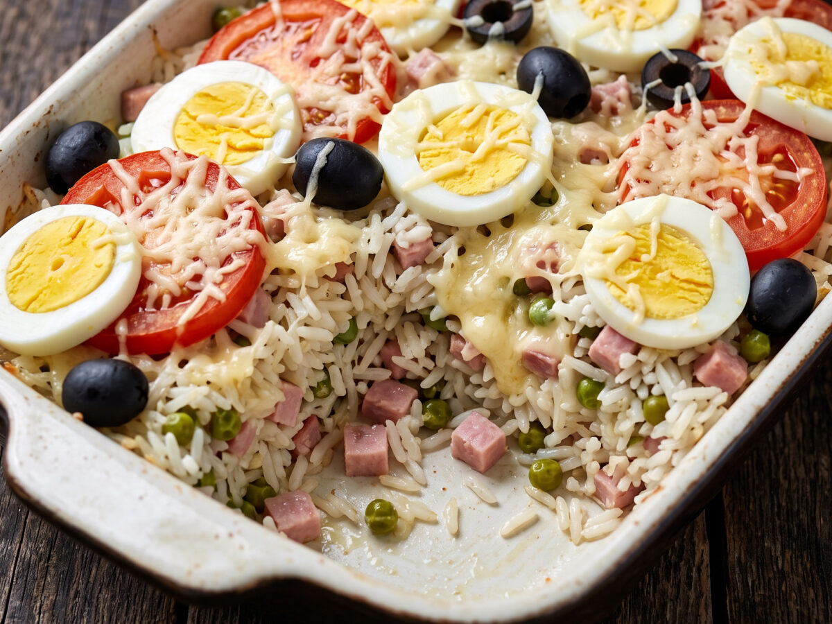 Riz savoyard: Savoyer Ofenreis mit Schinken und Käse