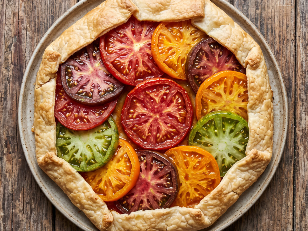 Tarte rustique aux tomates anciennes aus Mayotte