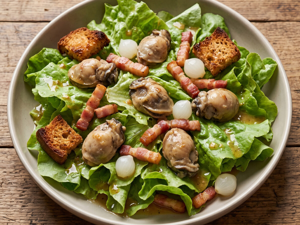 Salade bourguignonne aux escargots