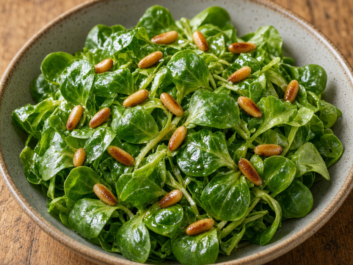 Salade de mâche nantaise – zarter Blattsalat aus Nantes