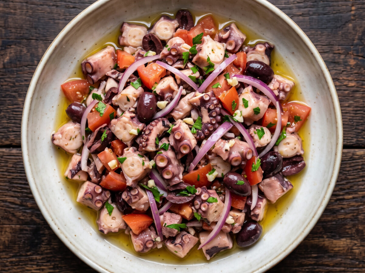 Korsische Meeresfrische: Salade de poulpe à la corse