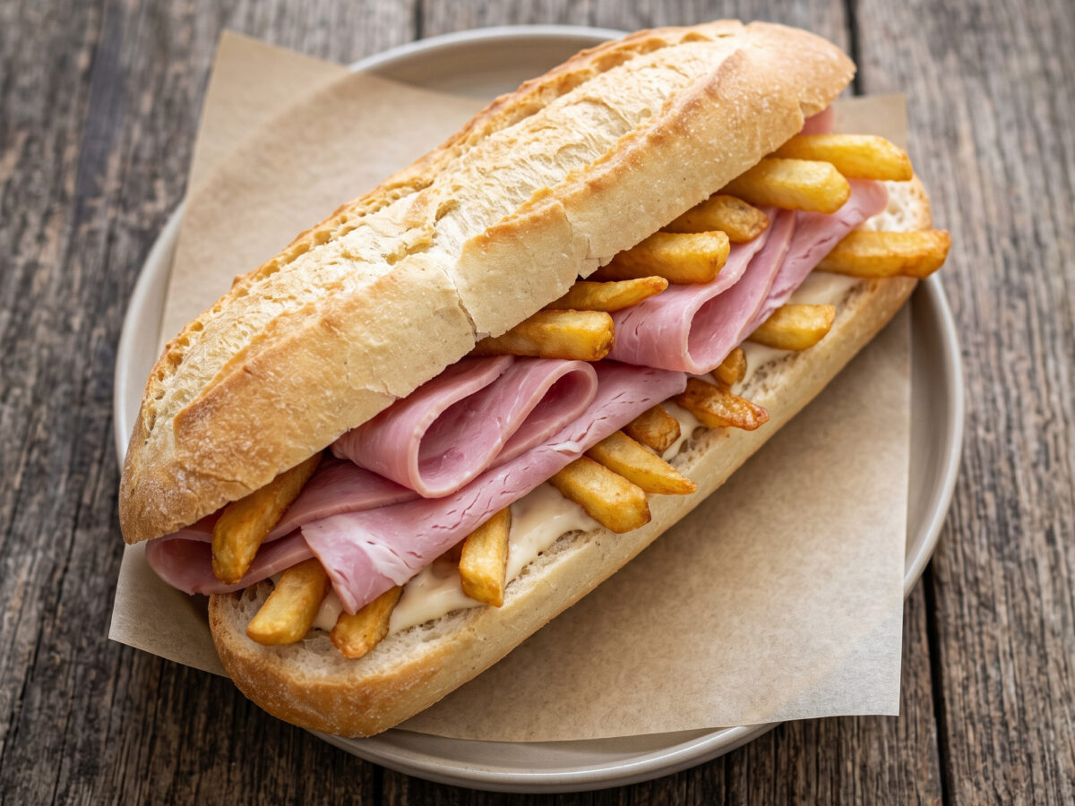 Sandwich américain au jambon: Baguette auf bretonische Art