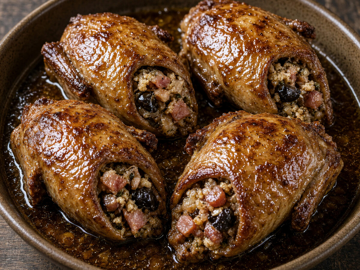 Sarcelle farcie aux olives aus der Provence