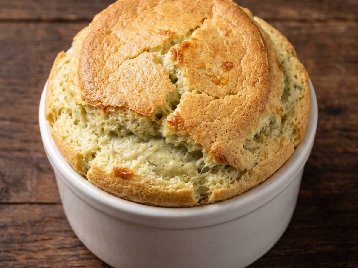 Soufflé de fonds d’artichauts aus der Bretagne