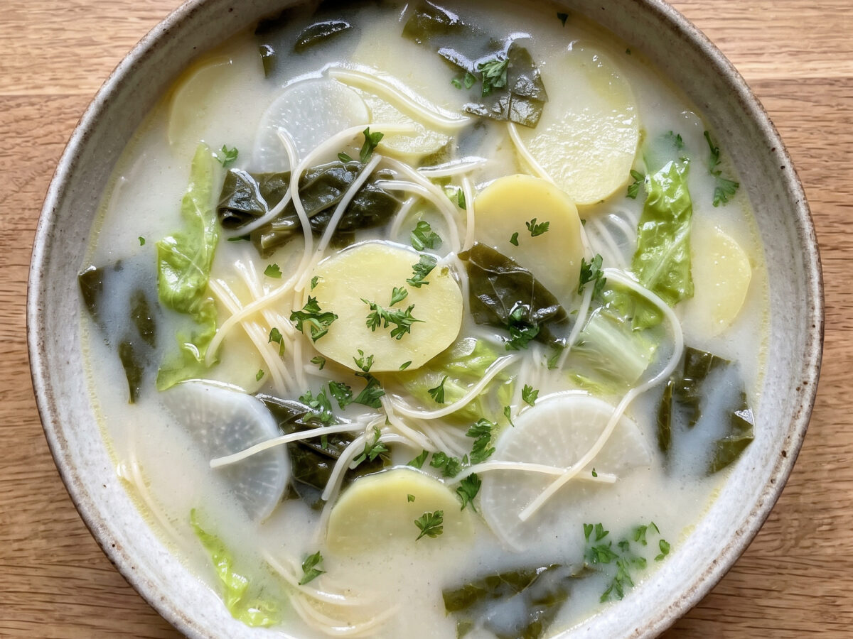 Soupe à la Franc-Comtoise mit Sauerampfer