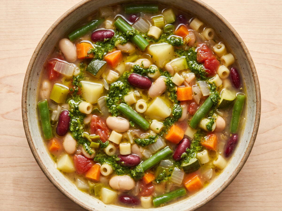 Soupe au pistou: Provenzalische Gemüsesuppe