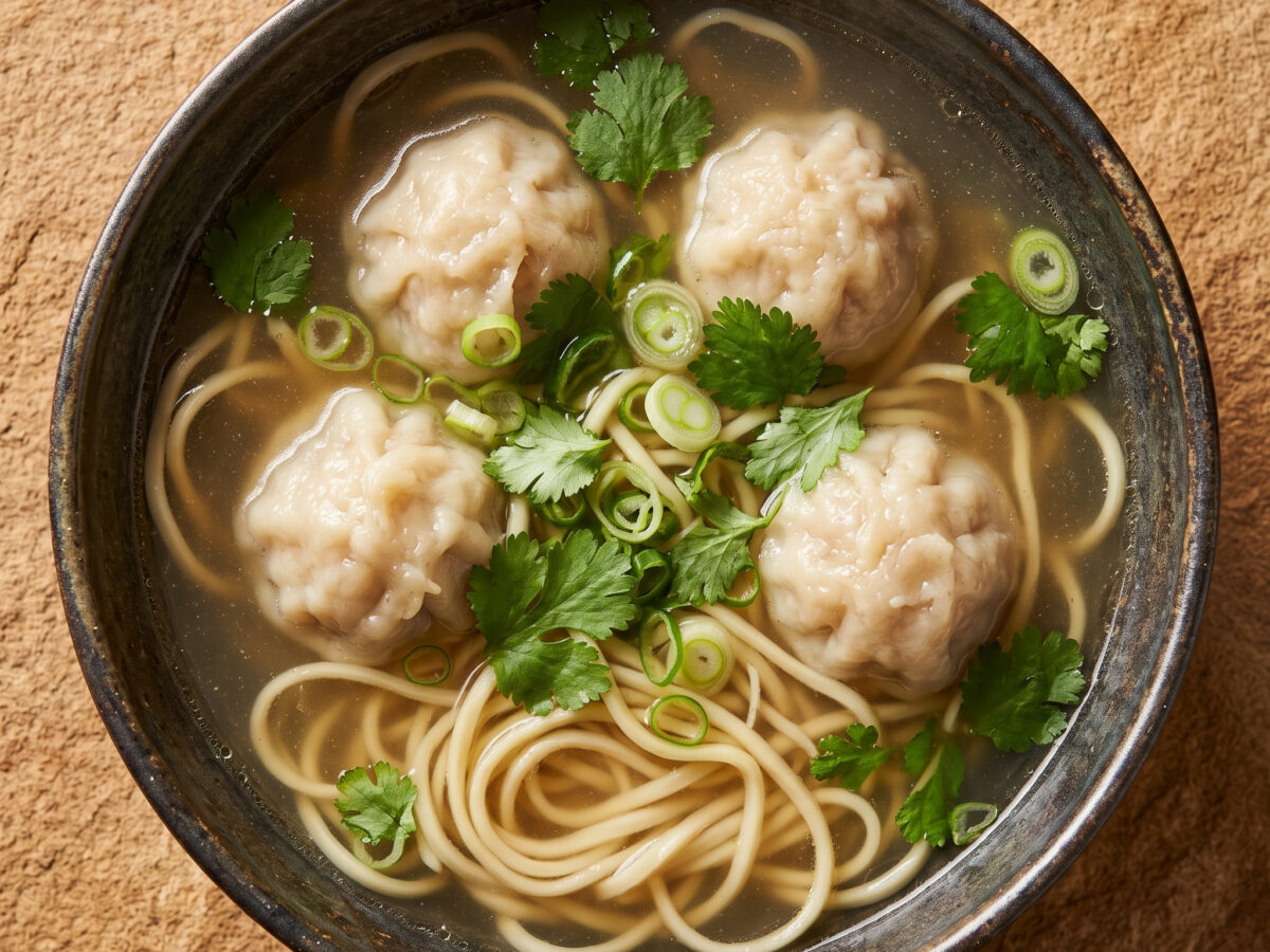 Soupe chinoise aux bouchons